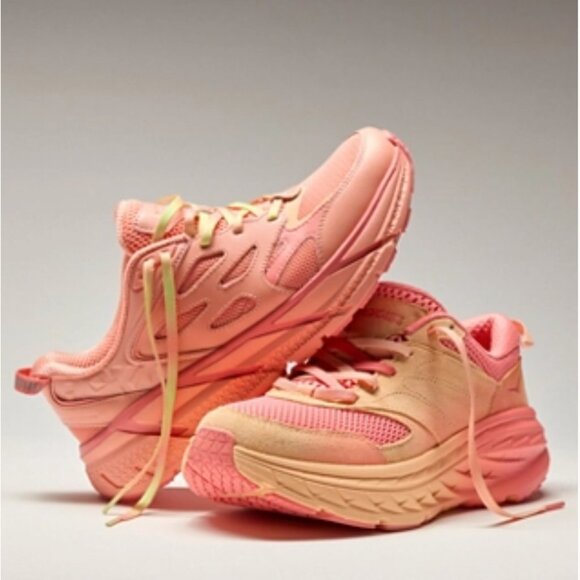 NIB HOKA® Clifton L Athletics Sneakers Guava / Electric Coral Size 8.5